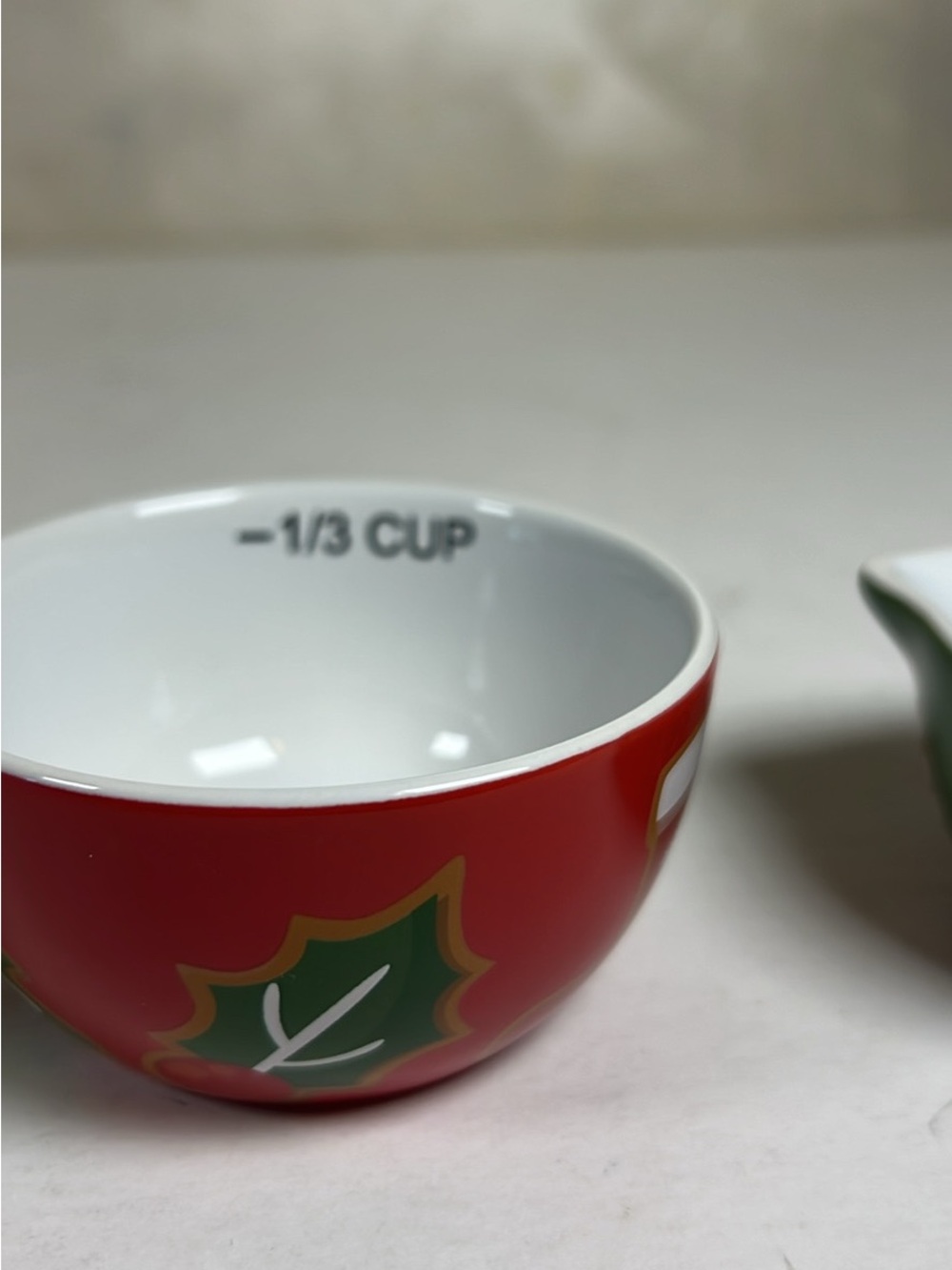 Holiday Time Red & Green Gingerbread Stackable Measuring Cups Set - Picture 11 of 14